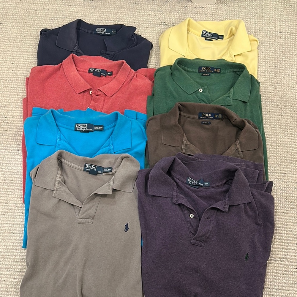 8 Polo by Ralph Lauren Polos Classic Style Collection bundle price